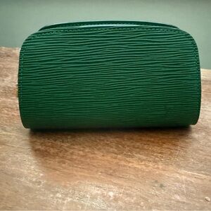 Louis Vuitton Epi Green Dauphine Cosmetic Pouch